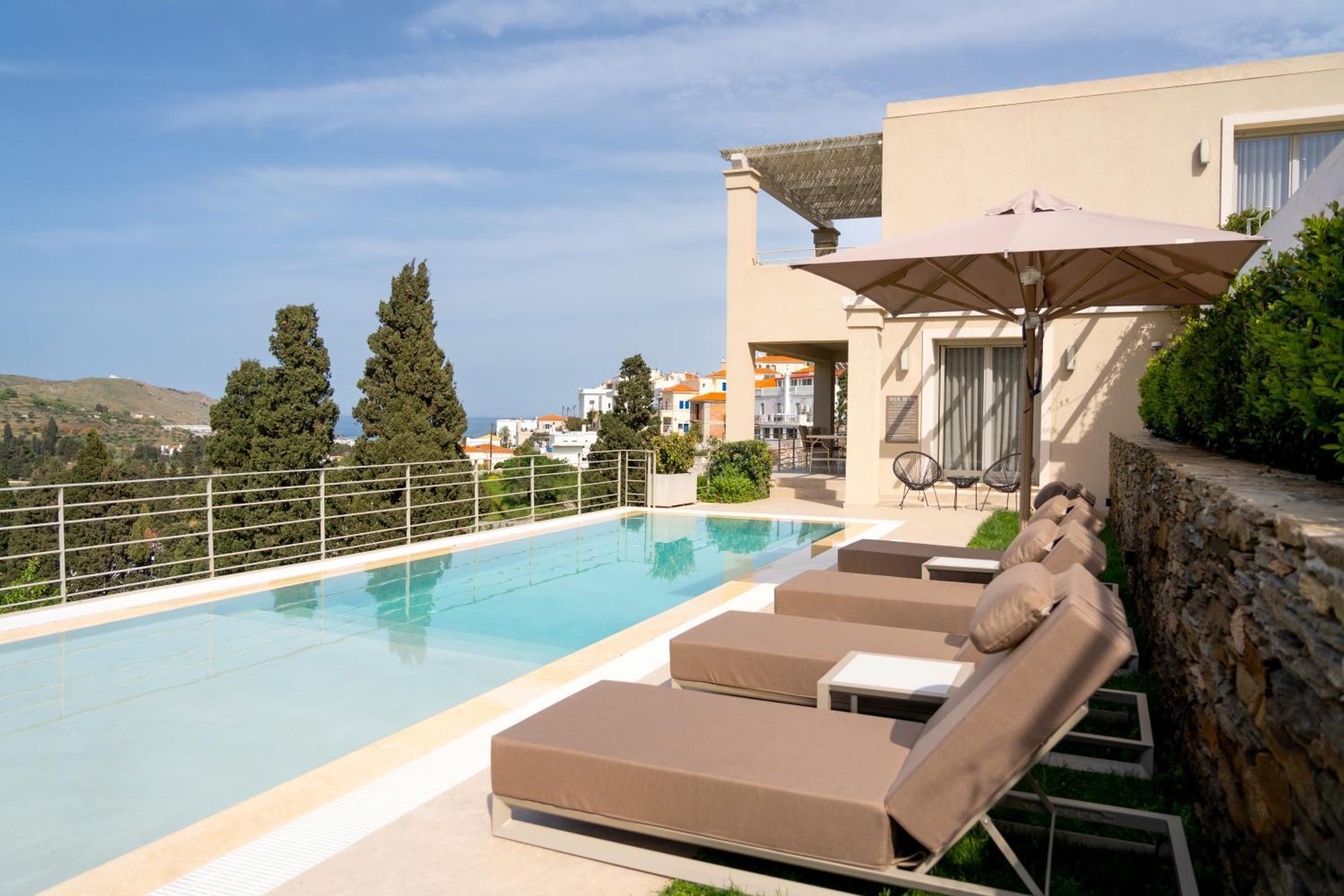 Suitehome Villas With Private Pools By Explore Andros Eksteriør billede